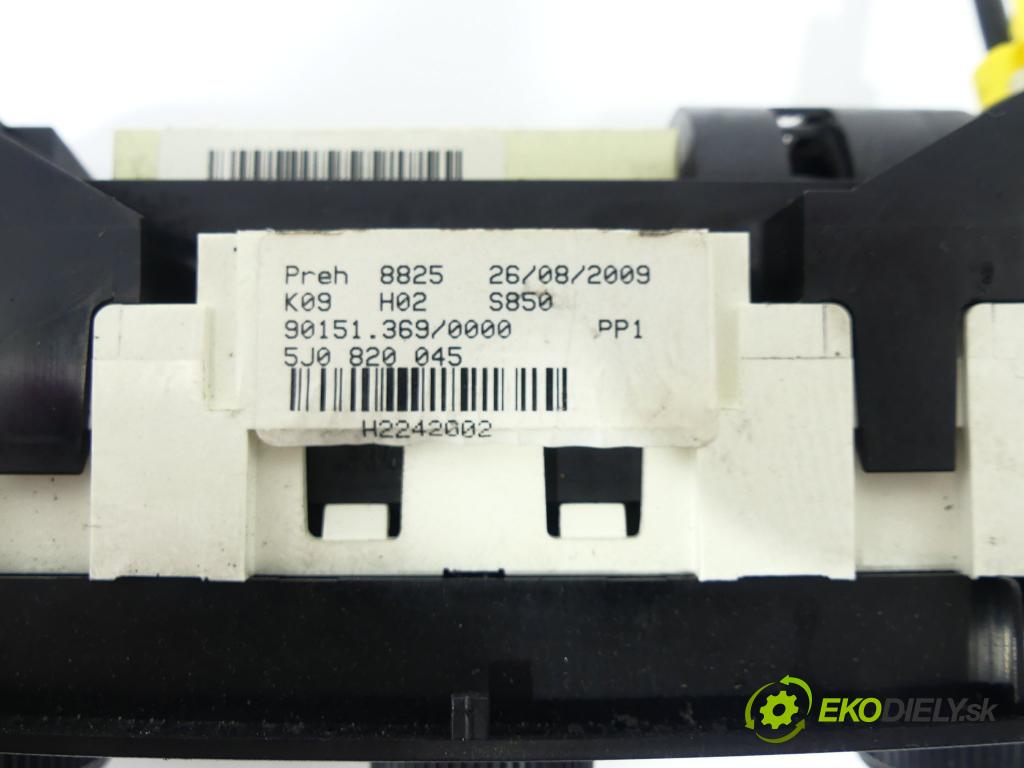 Skoda Fabia II 2007-2014 1.4 TDI 80 HP  59 kW 1400 cm3  - Panel kúrenia