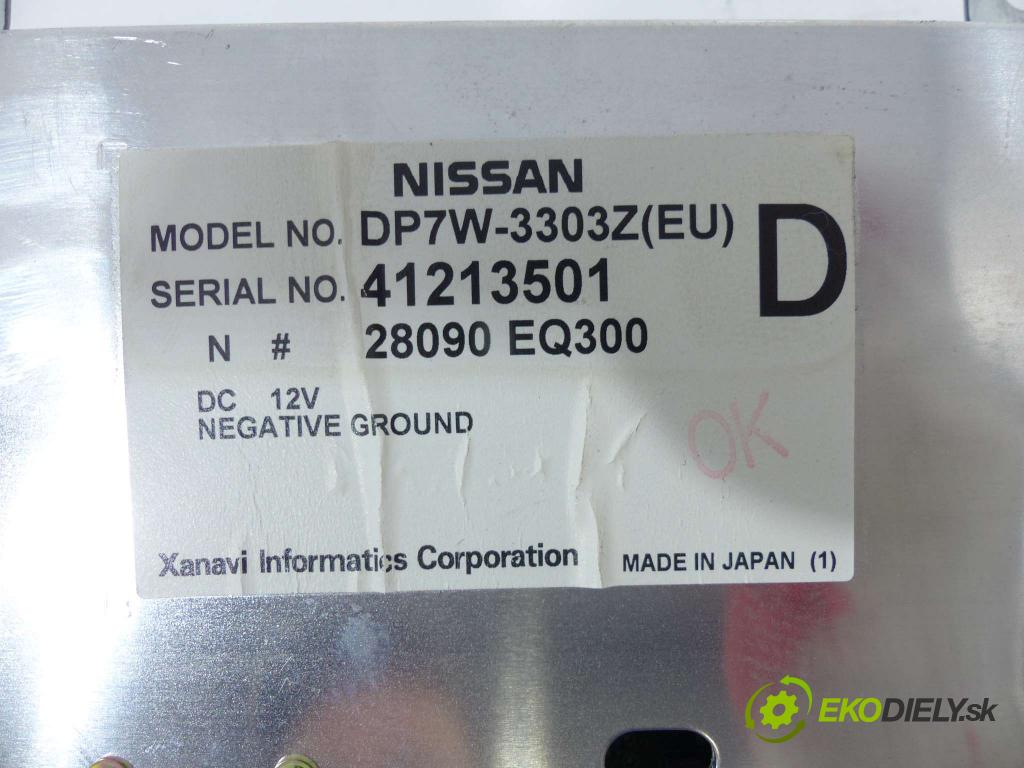 Nissan Murano Z50 2003-2008 3.5 V6 234km  172 kW 3500 cm3  Displej  (Přístrojové desky, displeje)