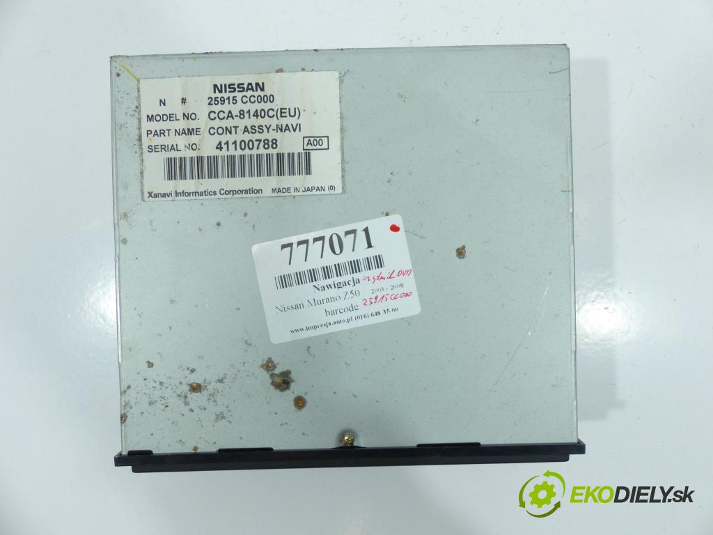 Nissan Murano Z50 2003-2008 3.5 V6 234km  172 kW 3500 cm3  Navigácia  (GPS navigácie)