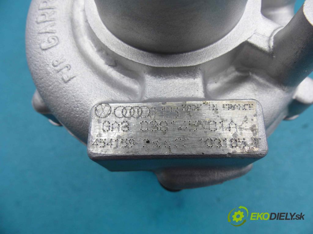 Skoda Octavia I 1996-2010 1.9 TDI 90 HP  66 kW 1900 cm3  Turbodúchadlo,turbo 038145701A (Turbodúchadlá (kompletné))