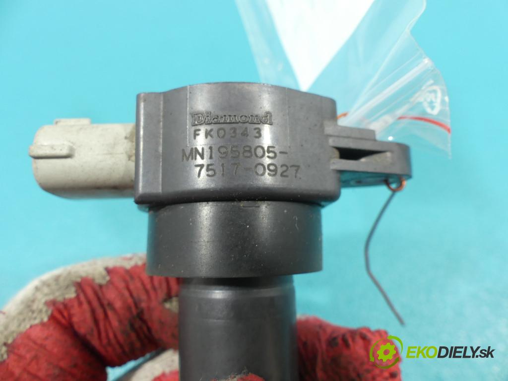 Mitsubishi Lancer VIII 2007-2016 1.5 16V 109 HP  80 kW 1500 cm3  Cievka zapaľovacia  (Zapaľovacie cievky, moduly)