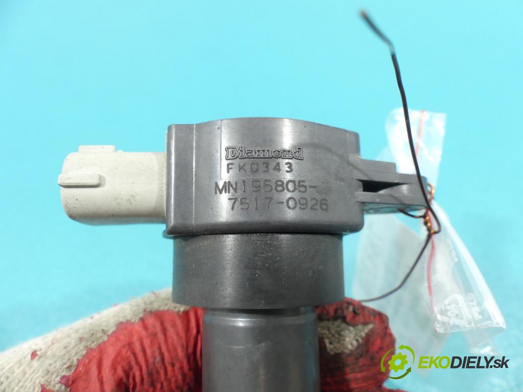 Mitsubishi Lancer VIII 2007-2016 1.5 16V 109 HP  80 kW 1500 cm3  Cievka zapaľovacia  (Zapaľovacie cievky, moduly)