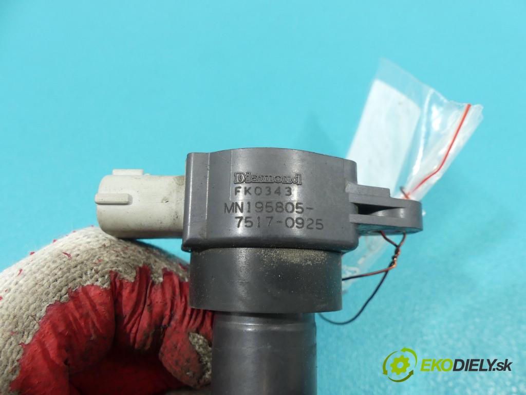 Mitsubishi Lancer VIII 2007-2016 1.5 16V 109 HP  80 kW 1500 cm3  Cievka zapaľovacia  (Zapaľovacie cievky, moduly)