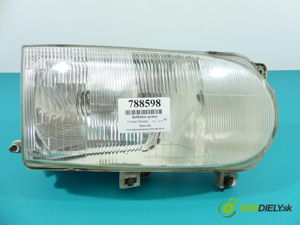 Nissan Serena 1.6 16V 97 HP  71 kW 1600 cm3  Svetlomet pravy  (Pravé)