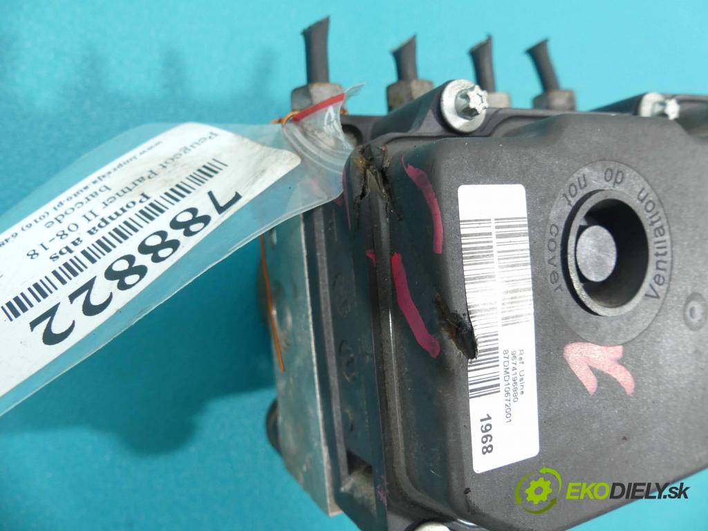 Peugeot Partner II 2008-2018 1.6 HDI 90 hp  66 kW 1600 cm3  pumpa ABS  (Pumpy brzdové)