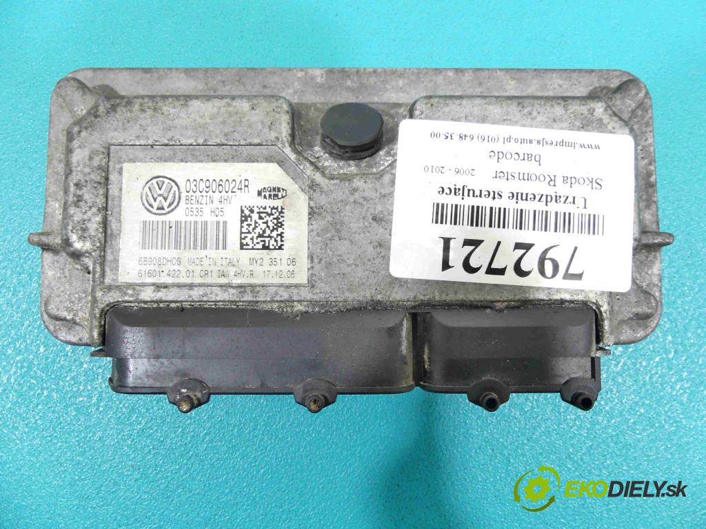 Skoda Roomster 1.4 16V 86 HP 63 kW 1400 cm3 Jednotka riadiaca