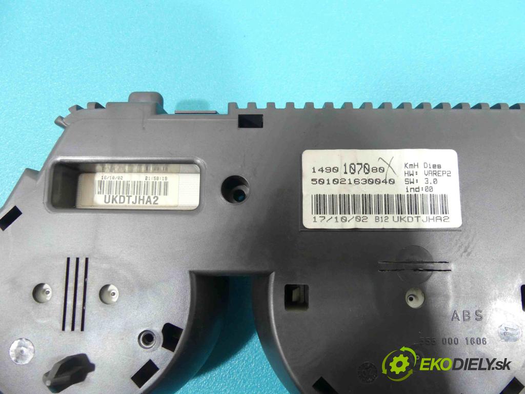 Fiat Ulysse II 2002-2010 2.0 JTD 109 HP manual 80 kW 1997 cm3  Prístrojovka UKDTJHA2 (Prístrojové dosky, displeje)