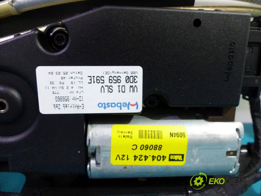 Vw Phaeton 5.0 TDI V10 313 HP automatic 230 kW 4921 cm3  strešné okno 3D0959591E (Sklá karosérie)