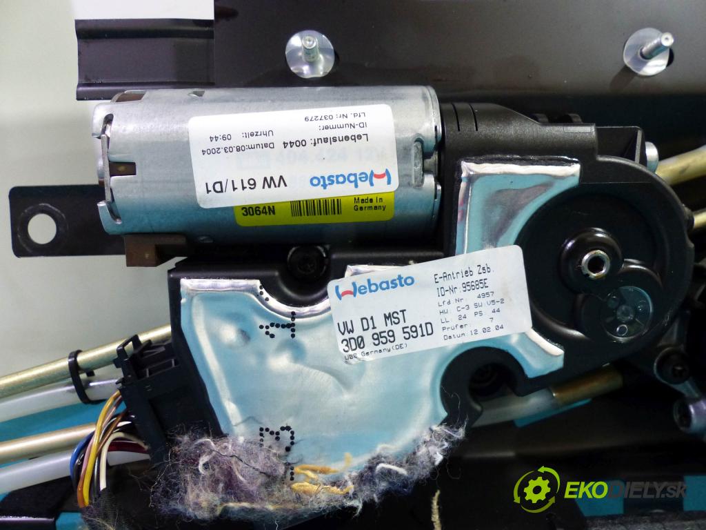 Vw Phaeton 5.0 TDI V10 313 HP automatic 230 kW 4921 cm3  strešné okno 3D0959591E (Sklá karosérie)