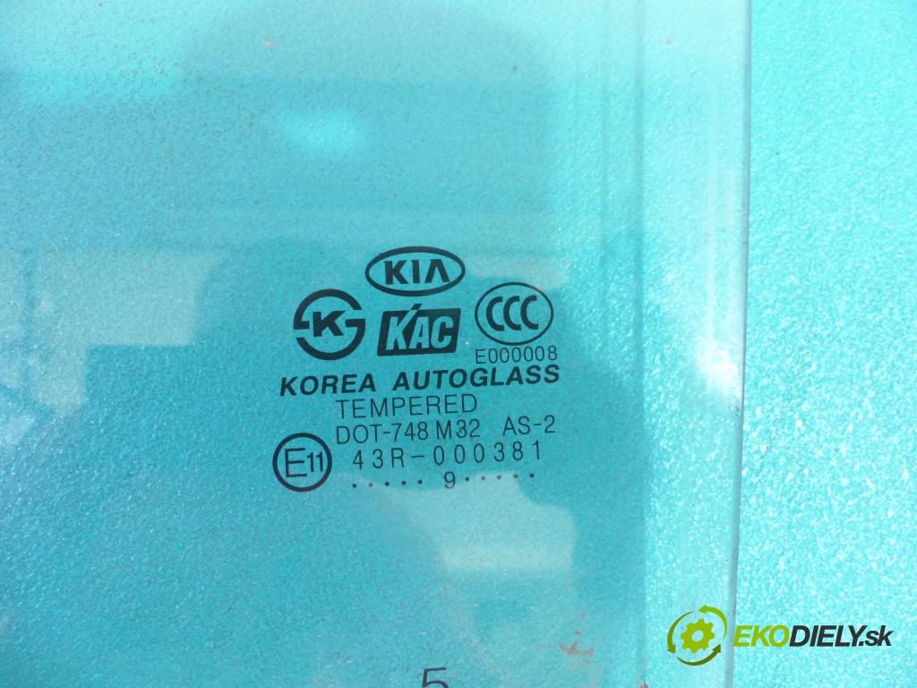Kia Rio II 2005-2011 1.4 16V 97 hp manual 71 kW 1399 cm3  okno dveře zadní část pravá