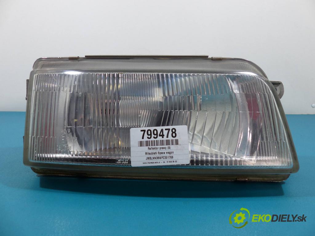 Mitsubishi Space wagon 2.0 TD 82 HP manual 60 kW 2000 cm3  Svetlomet pravy 110-37623 (Pravé)