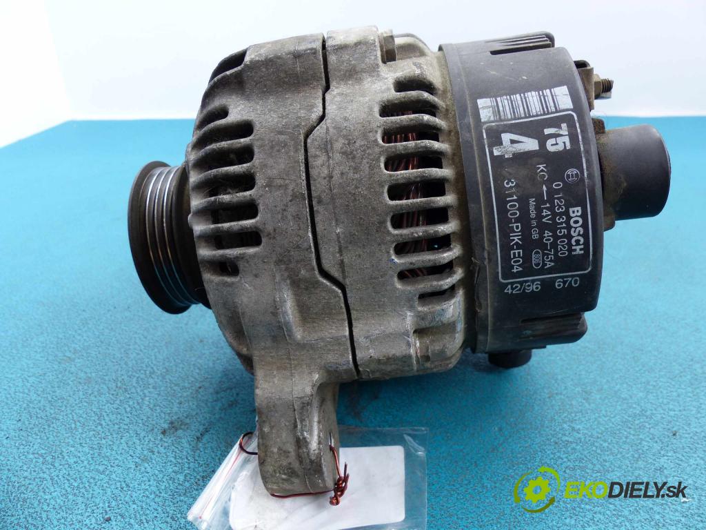 Rover 400 1.6 16V 113 HP automatic 83 kW 1590 cm3  Alternátor 0123315020 (Alternátory)
