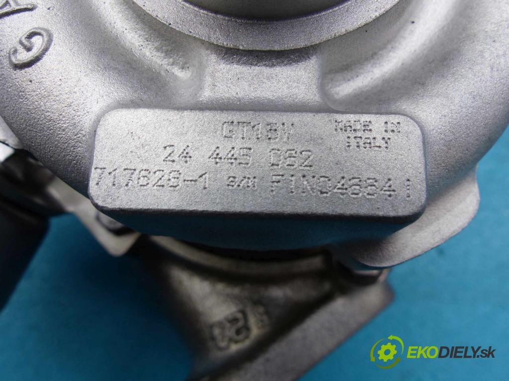 Opel Vectra C 2002-2008 2.2 DTI 125 HP manual 92 kW 2172 cm3  Turbodúchadlo,turbo 717626-1 (Turbodúchadlá (kompletné))