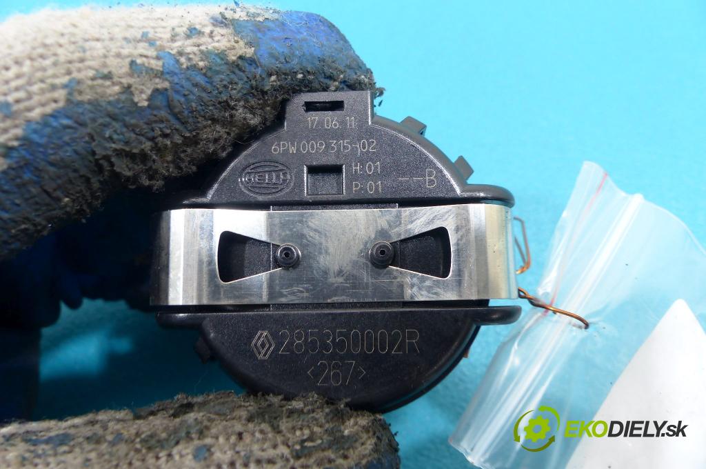 Renault Scenic III 09-16 1.6 DCI 131 HP manual 96 kW 1590 cm3  Snímač dažďa 285350002R (Snímače dažďa)