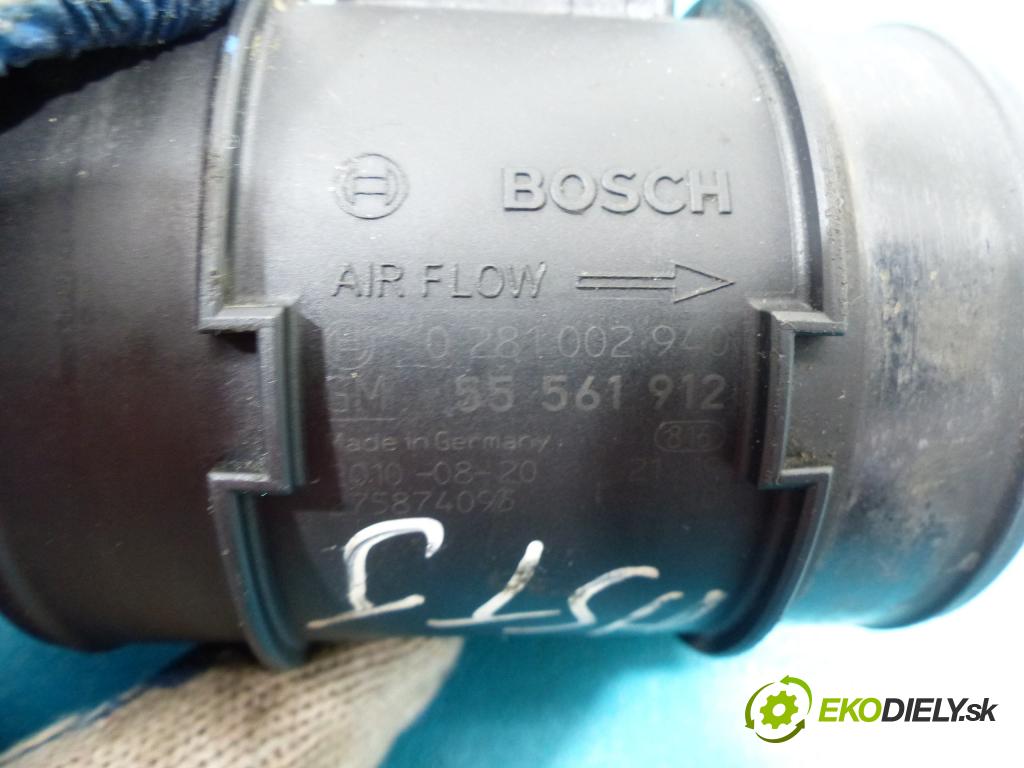 Opel Insignia 08-17 1.8 16V 140 hp manual 103 kW 1796 cm3  váha vzduchu 0281002940 (Váhy vzduchu)