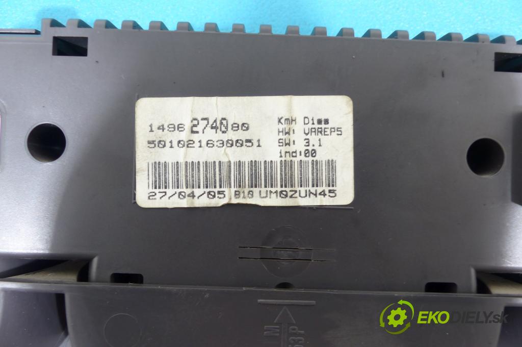 Fiat Ulysse II 2002-2010 2.0 JTD 109 hp manual 80 kW 1997 cm3  prístrojovka 1496274080 (Přístrojové desky, displeje)