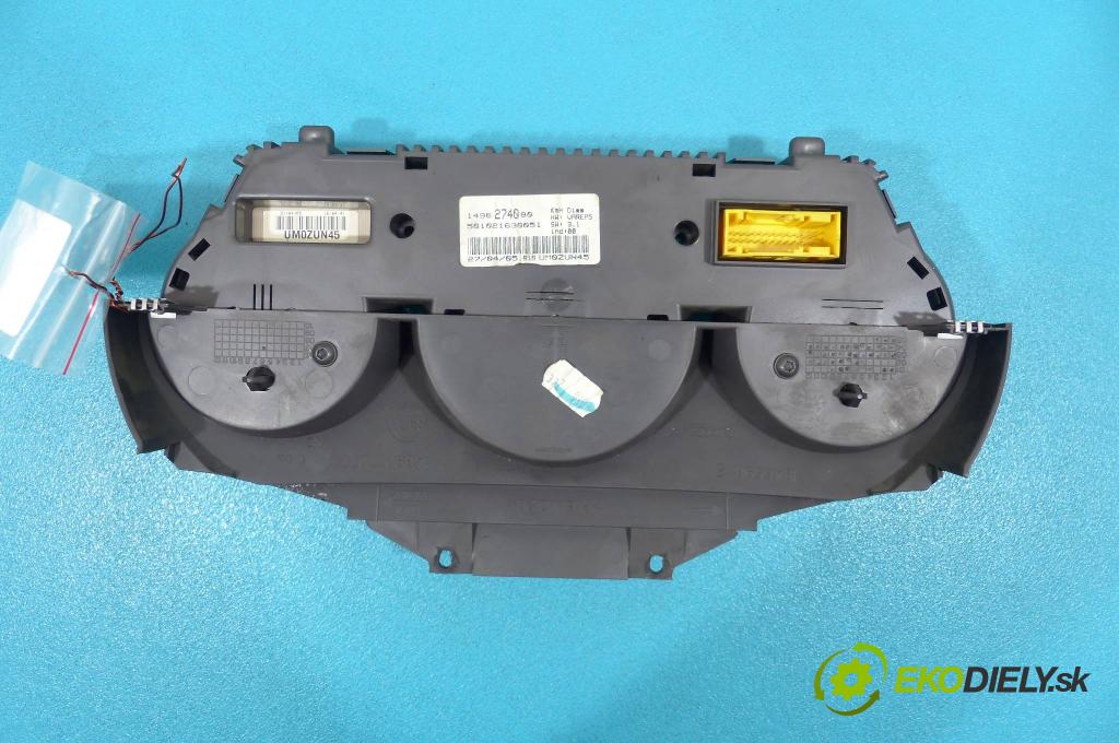 Fiat Ulysse II 2002-2010 2.0 JTD 109 hp manual 80 kW 1997 cm3  prístrojovka 1496274080 (Přístrojové desky, displeje)