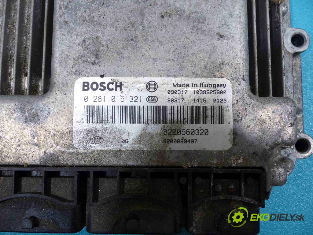 Renault Espace IV 2003-2014 2.0 DCI 173KM automatic 127 kW 2000 cm3  jednotka řídící 0281015321