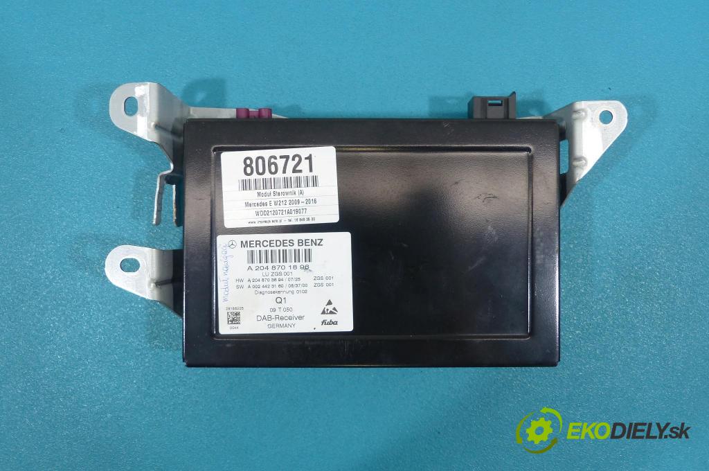 Mercedes E W212 2009-2016 5.5 V8 automatic 285 kW 5461 cm3  Modul Riadiaca jednotka A2048701896 (Ostatné)