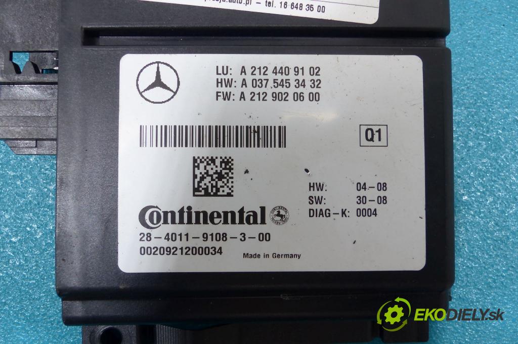 Mercedes E W212 2009-2016 5.5 V8 automatic 285 kW 5461 cm3  Modul Riadiaca jednotka A2124409102 (Ostatné)