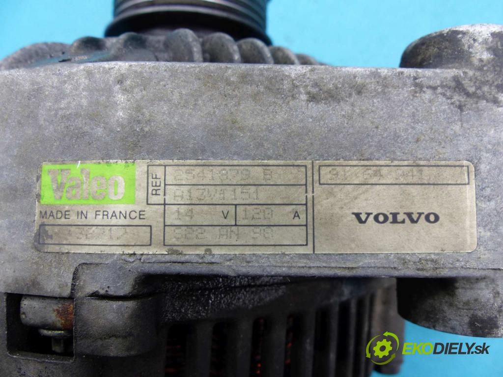 Volvo V40 I 1995-2004 2.0 TB 160 HP manual 118 kW 1948 cm3  Alternátor 2541879B (Alternátory)