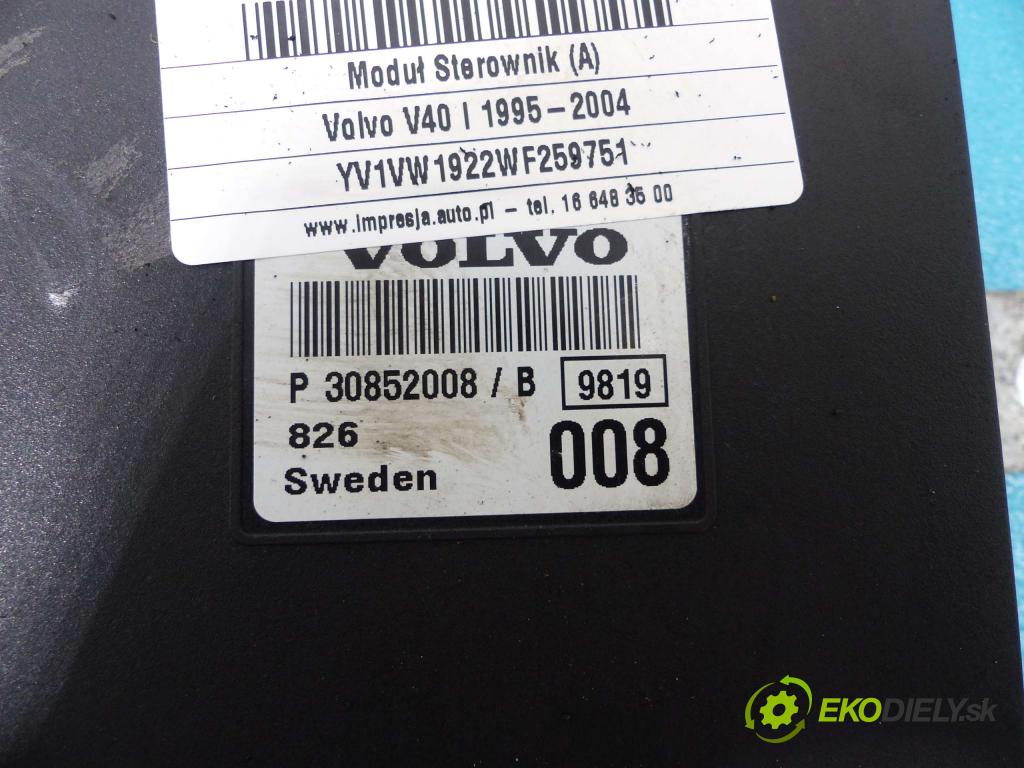 Volvo V40 I 1995-2004 2.0 TB 160 HP manual 118 kW 1948 cm3  Modul Riadiaca jednotka P30852008B (Ostatné)