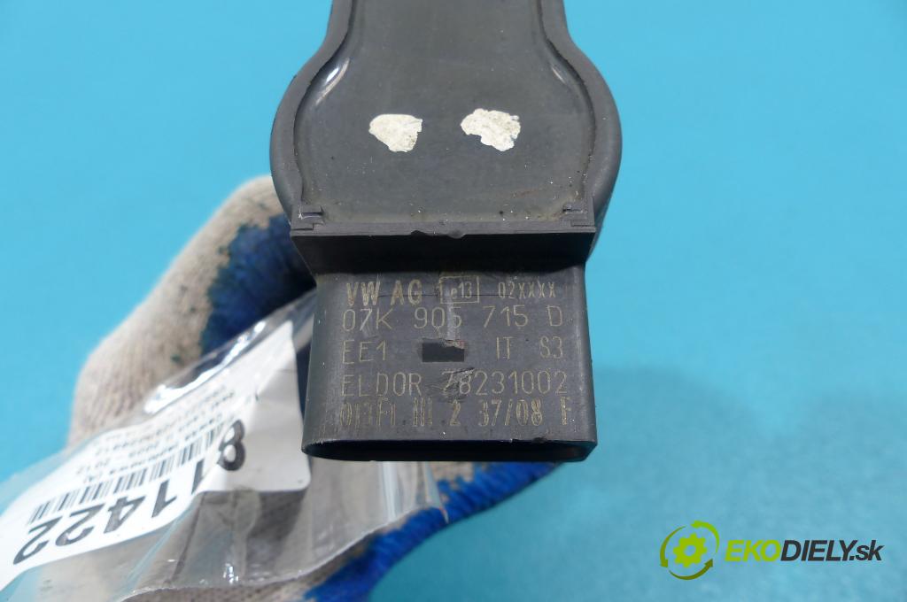 Seat Leon II 2005-2012 1.8 TSI 160 HP manual 118 kW 1798 cm3  Cievka zapaľovacia 07K905715D (Zapaľovacie cievky, moduly)