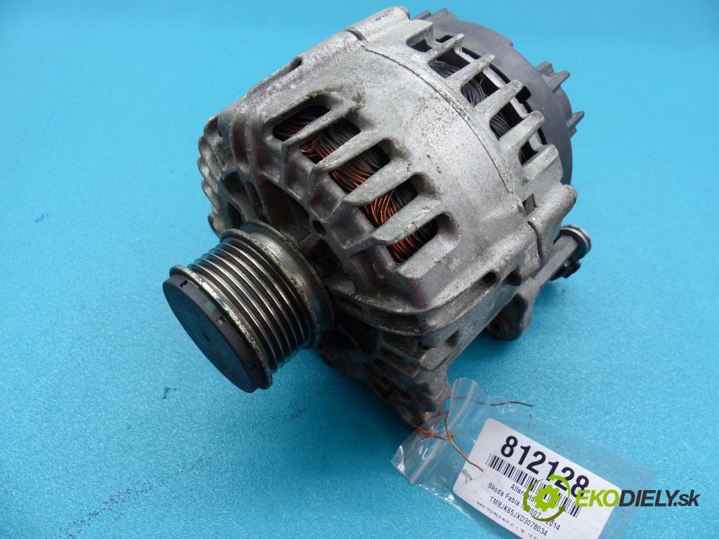 Skoda Fabia II 2007-2014 1.2 TDI 75 hp manual 55 kW 1199 cm3  Alternátor 03P903023B (Alternátory)