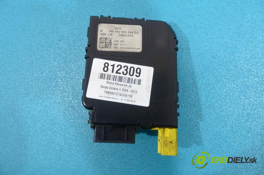 Skoda Octavia II 2004-2013 1.9 TDI 105 HP manual 77 kW 1896 cm3  Modul Riadiaca jednotka 1K0953549DA (Ostatné)