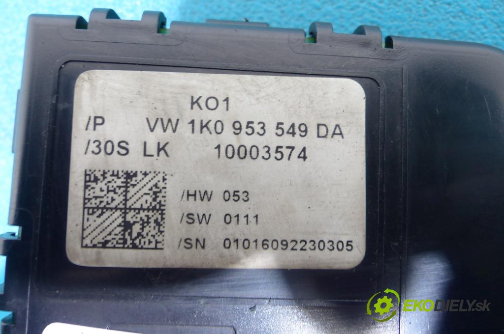 Skoda Octavia II 2004-2013 1.9 TDI 105 HP manual 77 kW 1896 cm3  Modul Riadiaca jednotka 1K0953549DA (Ostatné)