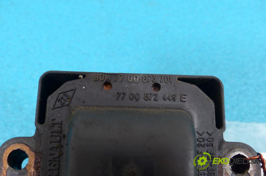 Renault Twingo I 1996-2003 1,2.0 8V 54 HP manual 40 kW 1149 cm3  Cievka zapaľovacia 7700872449E (Zapaľovacie cievky, moduly)