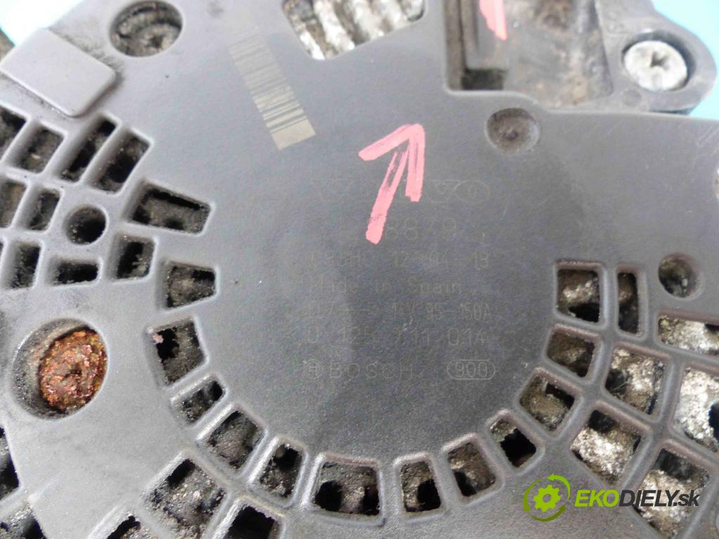 Volvo S40 II 2004-2012 2.0 D3 150 hp manual 110 kW 1984 cm3  Alternátor 0125711014 (Alternátory)