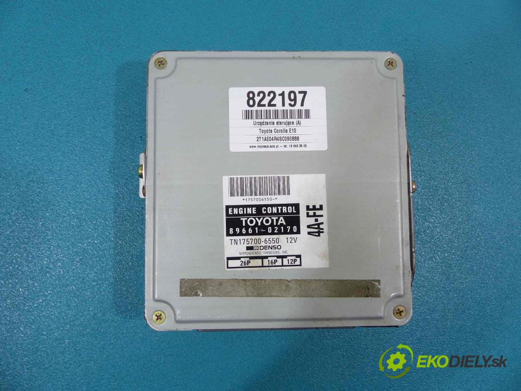 Toyota Corolla E10 1.6 16V - 103 HP manual 76 kW 1587 cm3  Jednotka riadiaca 89661-02170