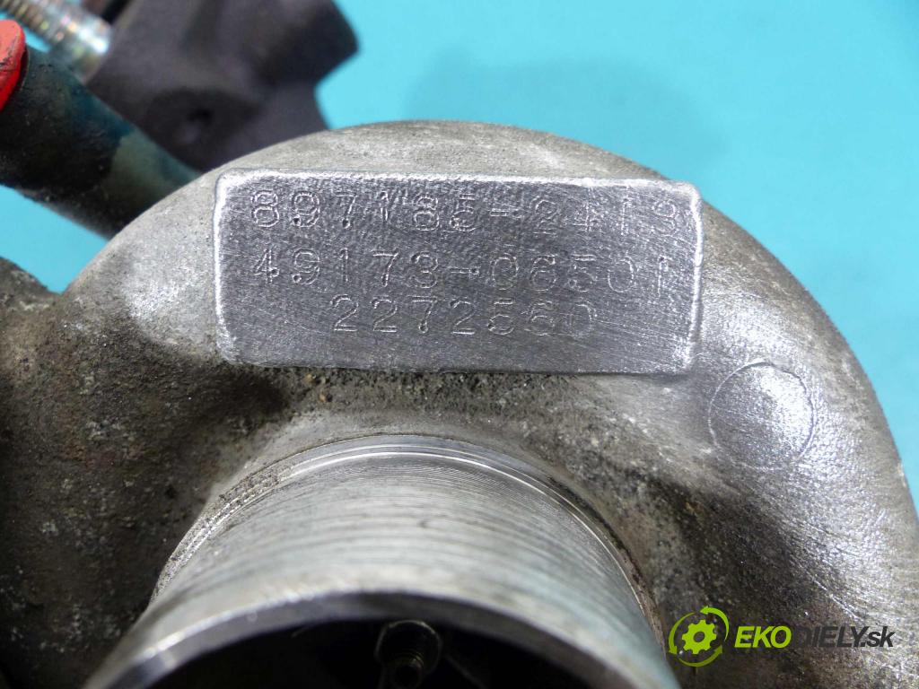 Opel Astra II 1998-2009 1.7 DTI 75 HP manual 55 kW 1686 cm3  Turbodúchadlo,turbo 897185-2413 (Turbodúchadlá (kompletné))