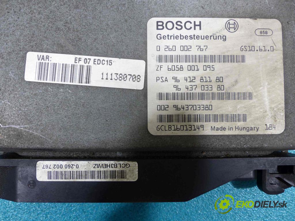 Citroen C5 2001-2008 2.2 HDI 133 HP automatic 98 kW 2179 cm3  Riadiaca jednotka prevodovky 0260002767