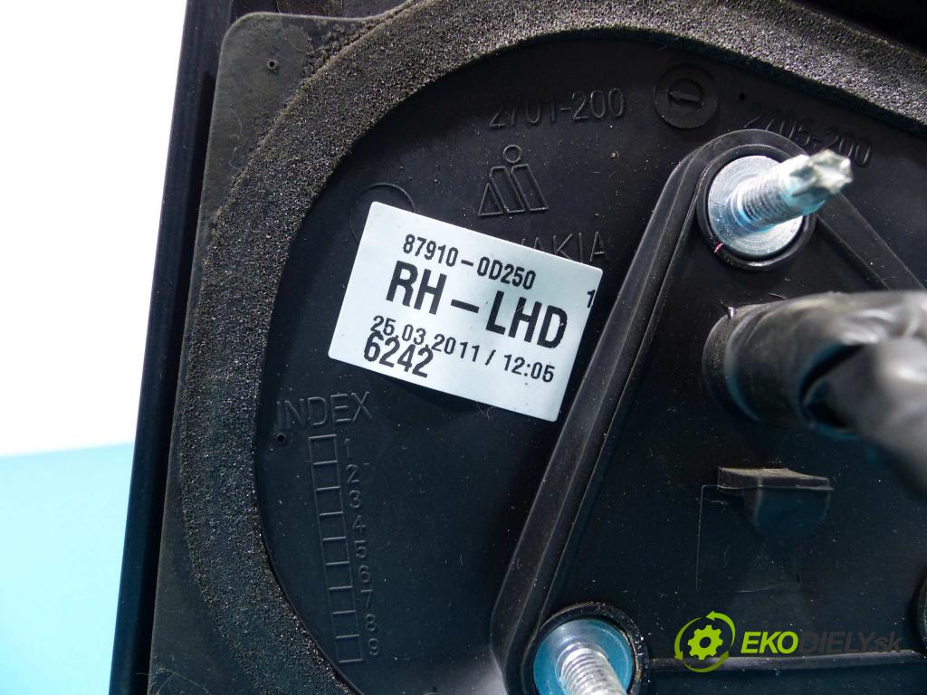 Toyota Yaris II 2005-2011 1.0 VVTI 69 HP manual 51 kW 998 cm3  Spätné zrkadlo pravé  (Ostatné)