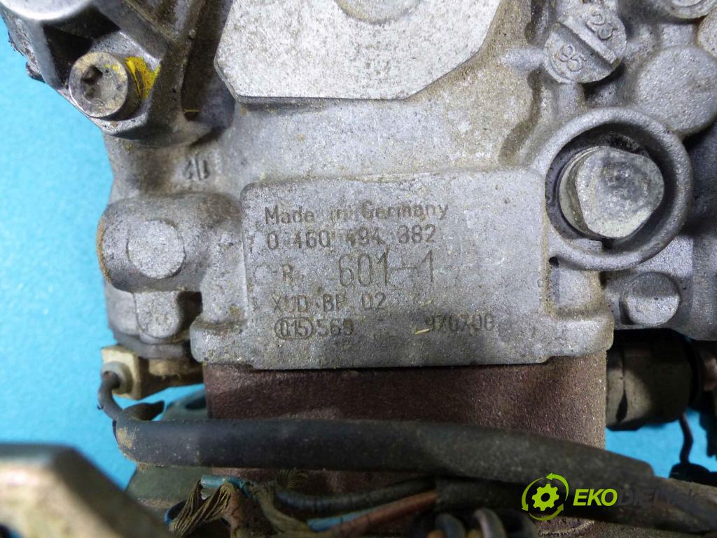 Peugeot 406 1.9 TD 90 HP manual 66 kW 1905 cm3  Pumpa vstrekovacia 0460494382 (Vstrekovacie čerpadlá)