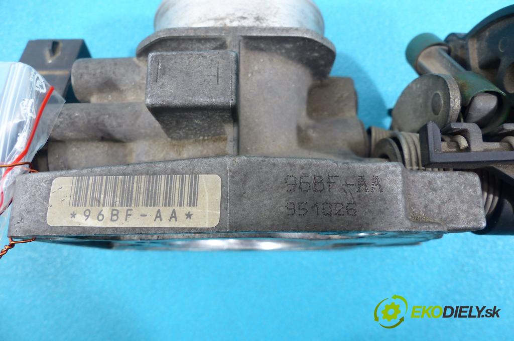 Ford Fiesta 1.3 8V - 60 HP manual 44 kW 1299 cm3  Škrtiaca klapka 96BF-AA (Škrtiace klapky)