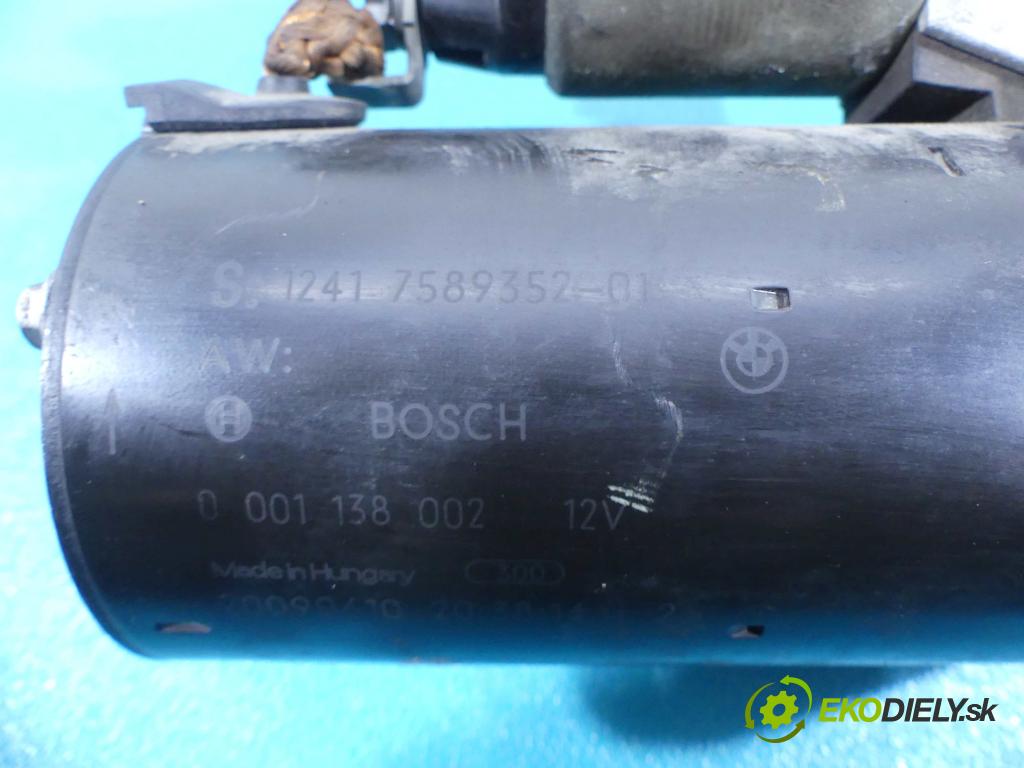 Bmw 1 e87 2004-2011 1.6 16V - 122 HP manual 90 kW 1599 cm3  Štartér 0001138002 (Štartéry)