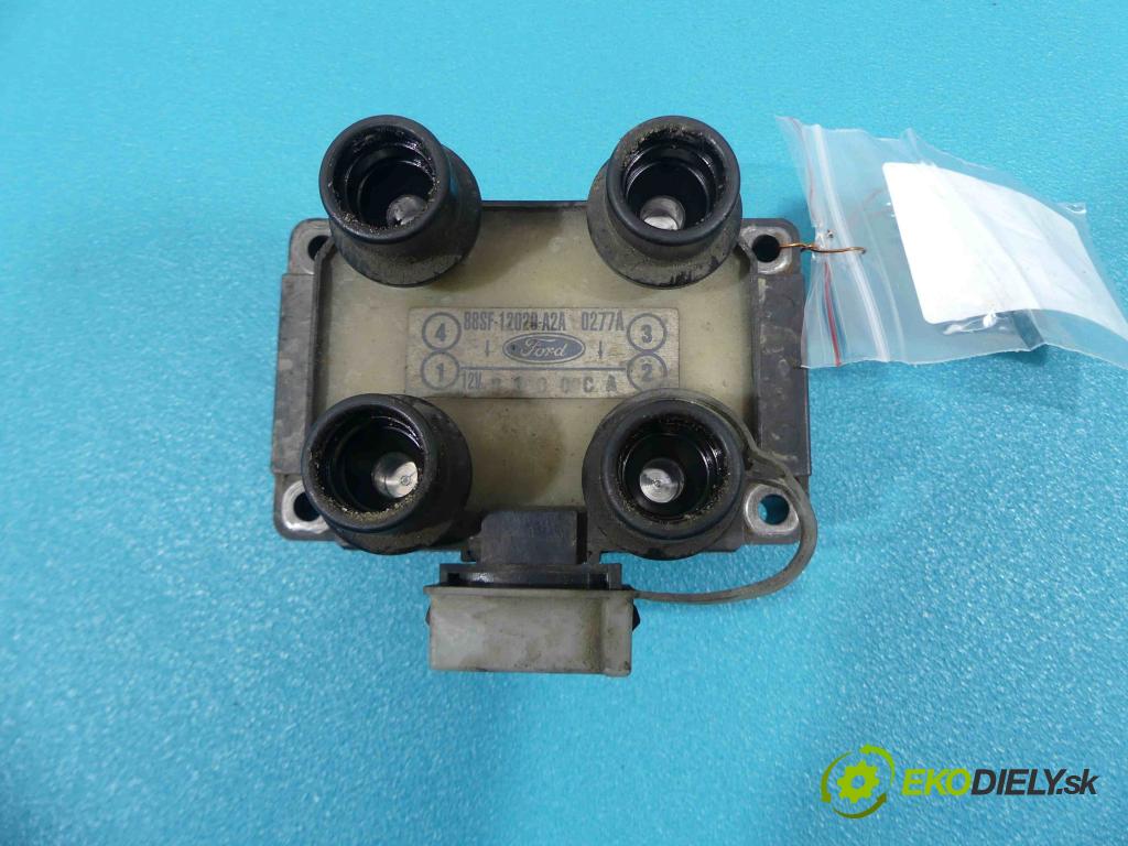 Ford Ka Mk1 1996-2008 1.3B 60 HP manual 44 kW 1299 cm3  Cievka zapaľovacia 88SF-12029-A2A (Zapaľovacie cievky, moduly)