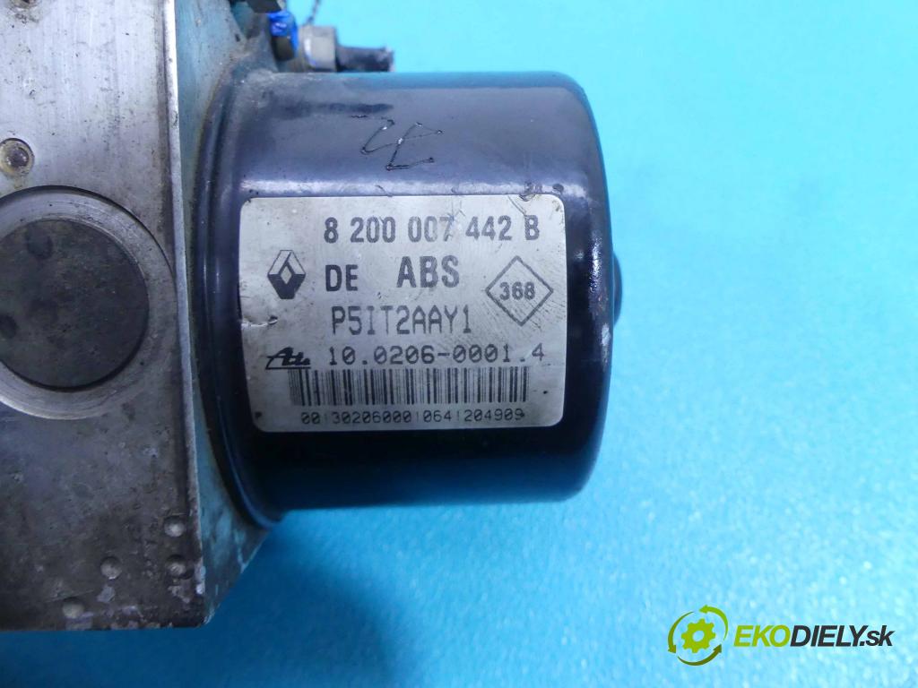 Renault Laguna II 2001-2007 1.8 16V - 121 HP manual 89 kW 1783 cm3  Pumpa ABS 8200007442B (Pumpy ABS)