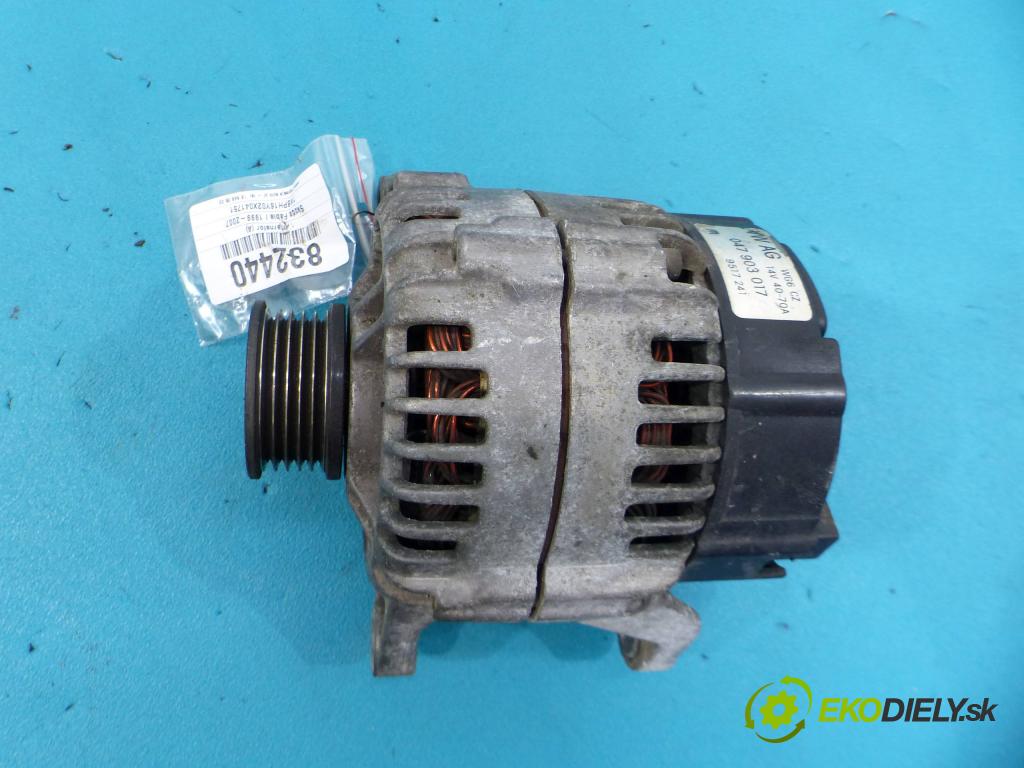 Skoda Fabia I 1999-2007 1.4 MPI 60 HP manual 44 kW 1397 cm3 Alternátor 047903017 (Alternátory)