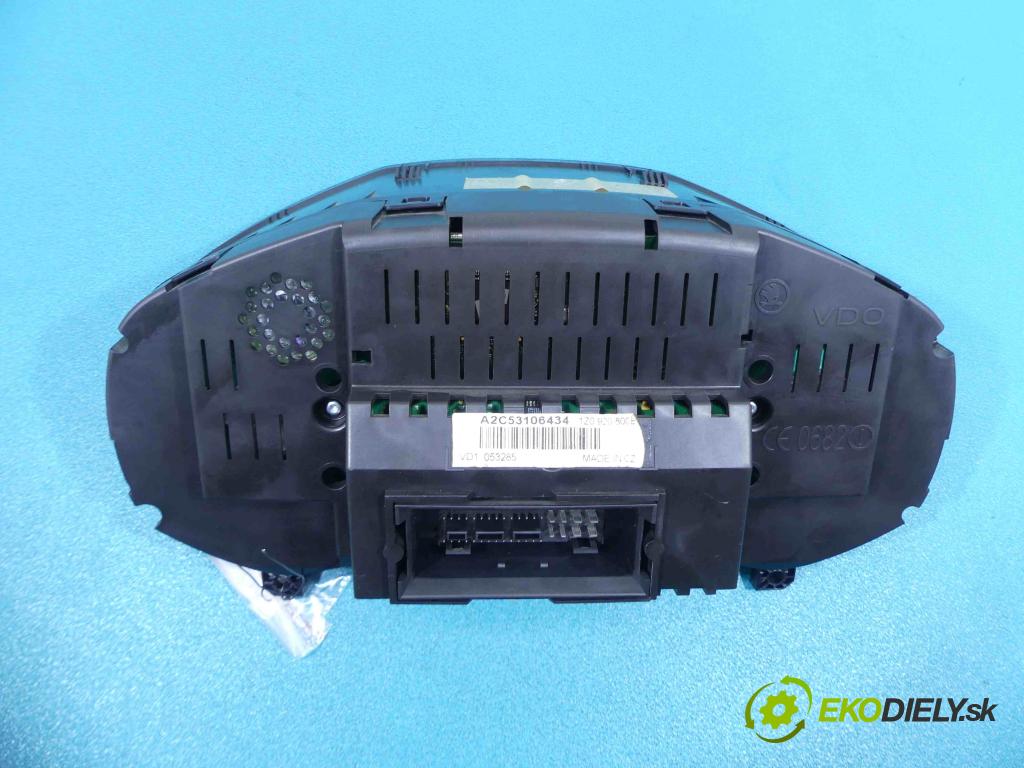 Skoda Octavia II 2004-2013 1.9 TDI 105 HP manual 77 kW 1896 cm3  Prístrojovka 1Z0920800E (Prístrojové dosky, displeje)