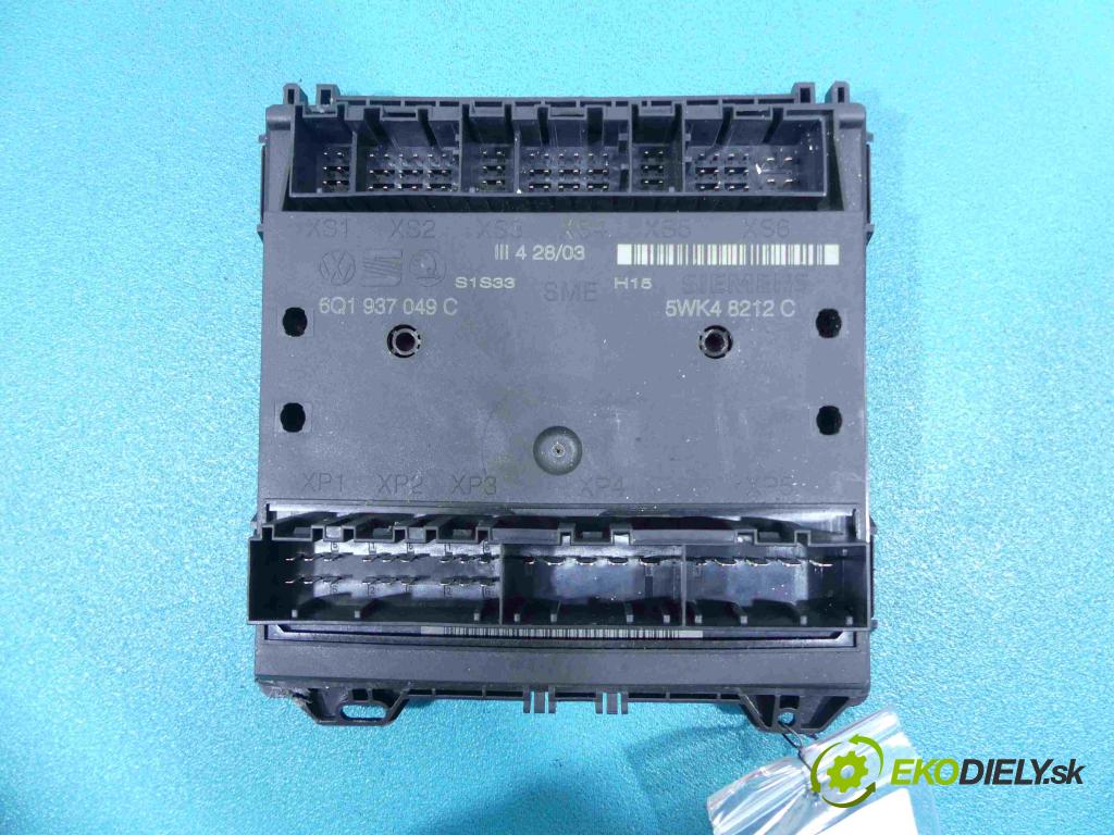 Seat Ibiza III 6L 2002-2008 1.2 12V 64 HP manual 47 kW 1198 cm3  Modul Riadiaca jednotka 6Q1937049C (Ostatné)