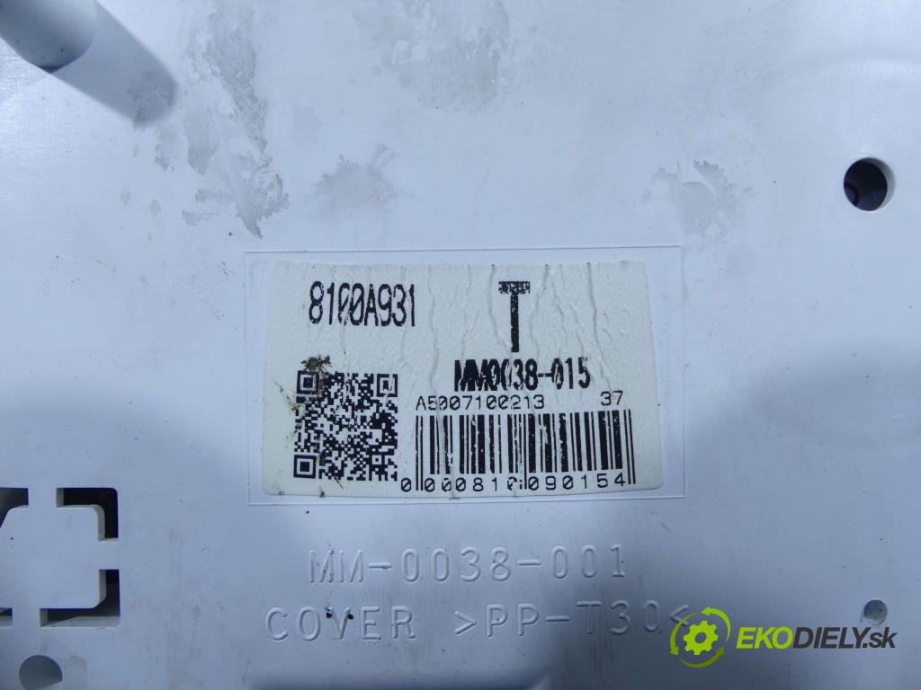 Mitsubishi Colt Z30 VI 04-12 1.5 DID 95 HP manual 70 kW 1493 cm3  Prístrojovka 8100A931 (Prístrojové dosky, displeje)