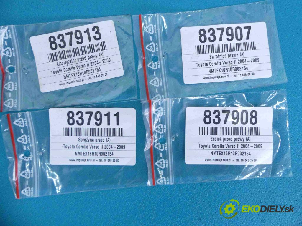 Toyota Corolla Verso II 2004-2009 2.0 D4D 116 HP manual 85 kW 1995 cm3  náboj pravá  (Náboje)