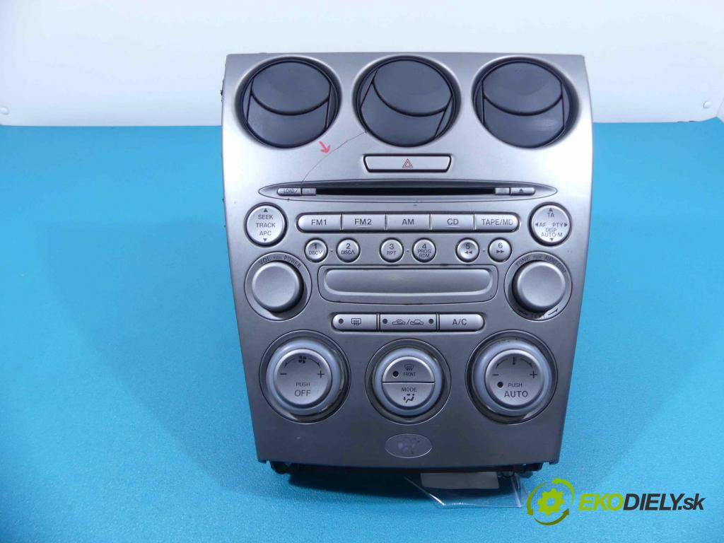 Mazda 6 I 2002-2007 2.0 16V - 147 HP manual 108 kW 1999 cm3  RADIO  (Audio zariadenia)