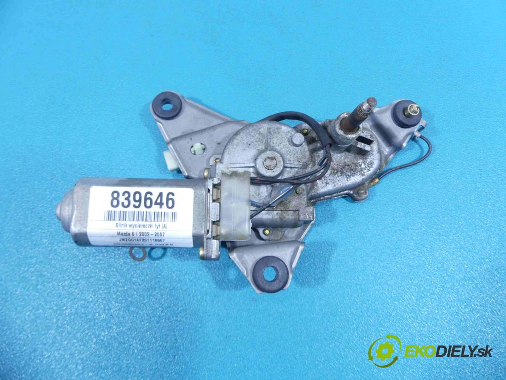 Mazda 6 I 2002-2007 2.0 16V - 147 hp manual 108 kW 1999 cm3  motor stěrače zadní část 849600-0030