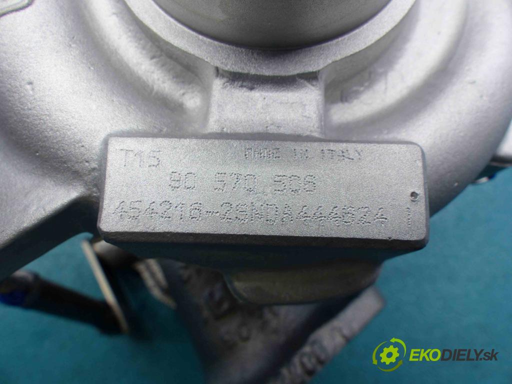 Opel Vectra B 1995-2002 2.0 DTI 101 hp manual 74 kW 1995 cm3  turbo 454216-0002 (Turbodúchadla (kompletní))