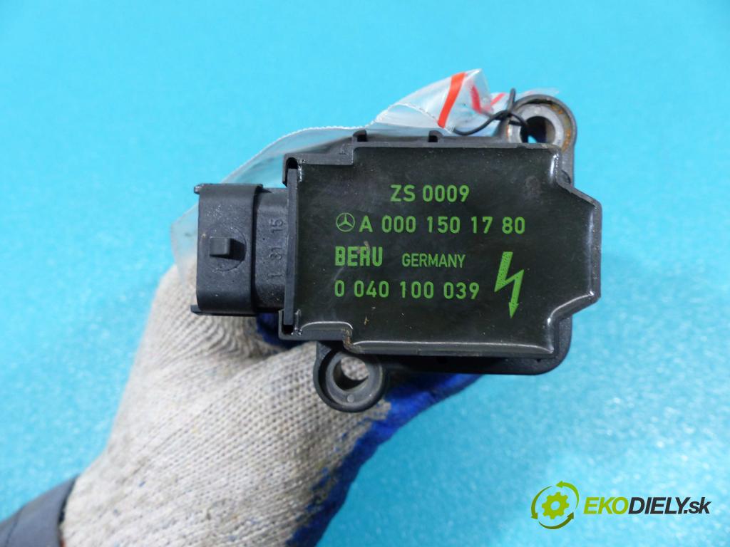 Mercedes C W203 2000-2007 2.0 kompressor 163 HP manual 120 kW 1998 cm3  Cievka zapaľovacia A0001501780 (Zapaľovacie cievky, moduly)